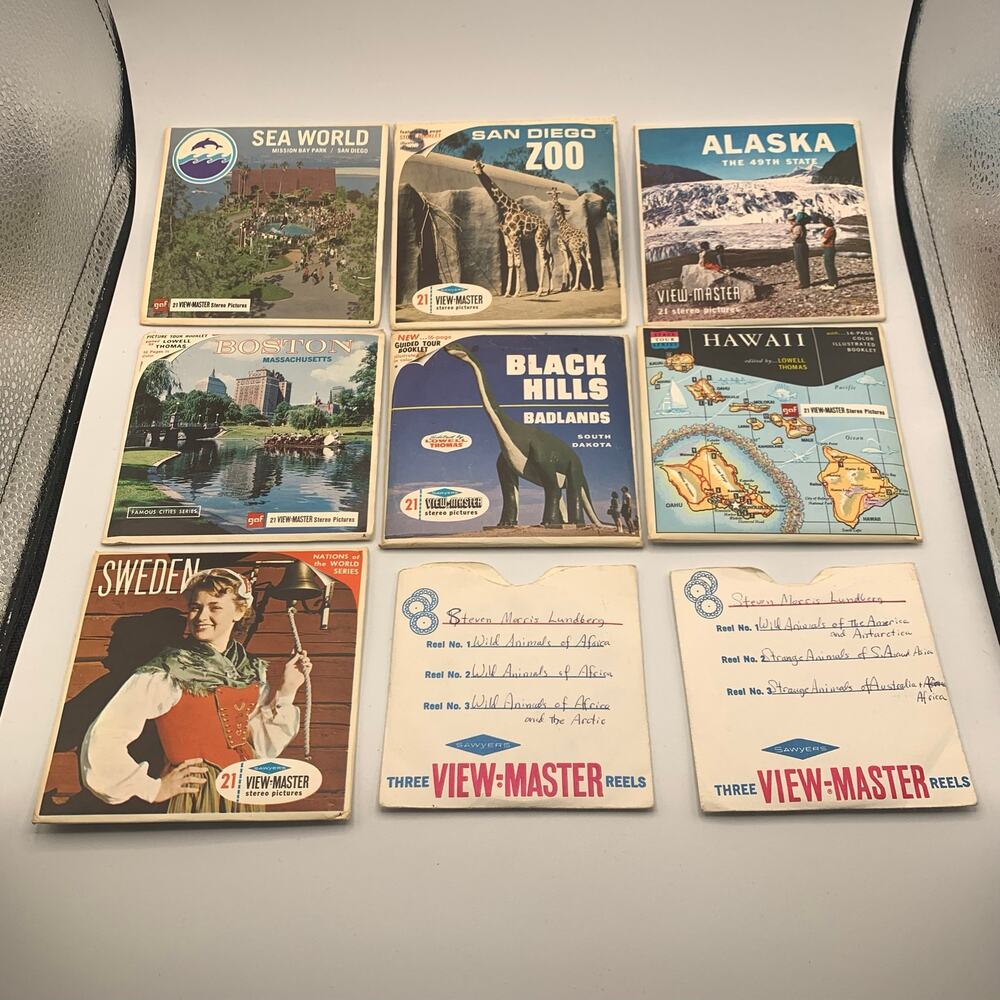Vintage Sawyer View Master Model G Viewer + Case & 13 Sets (Hawaii, Disney, Zoo) - Picture 4 of 14